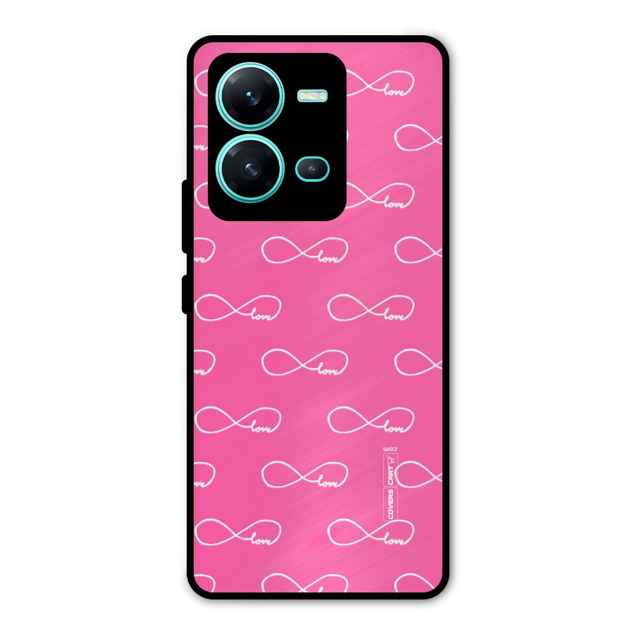 Infinity Love Metal Back Case for Vivo V25