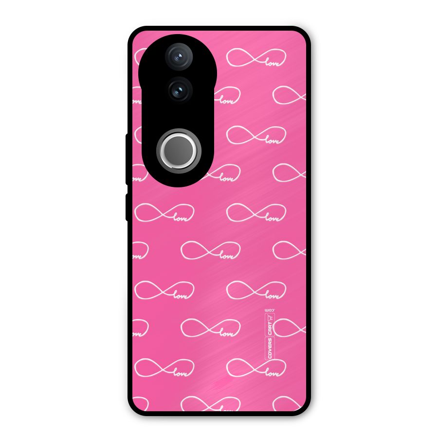 Infinity Love Metal Back Case for Vivo V50e