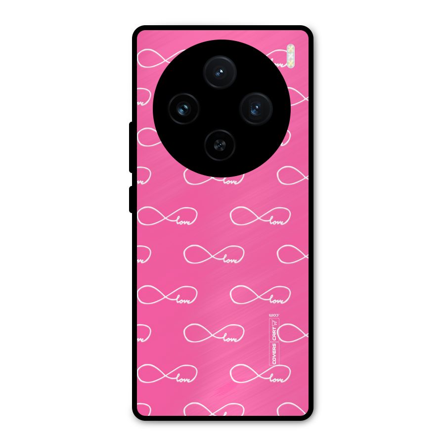 Infinity Love Metal Back Case for Vivo X100