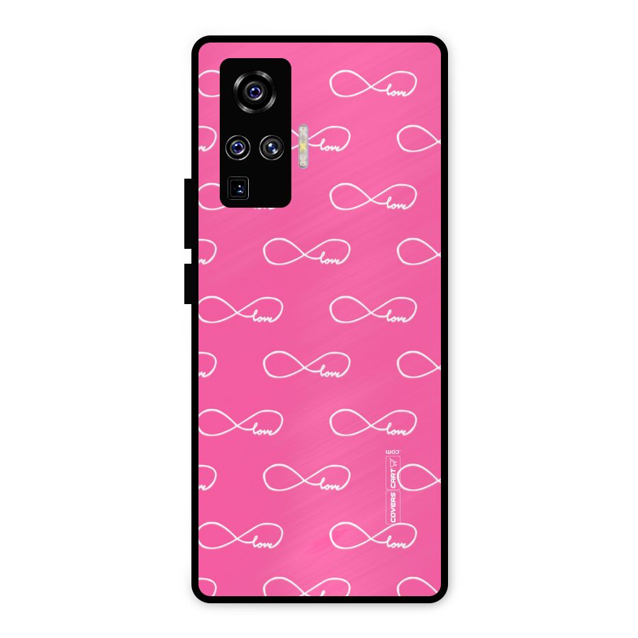 Infinity Love Metal Back Case for Vivo X50 Pro