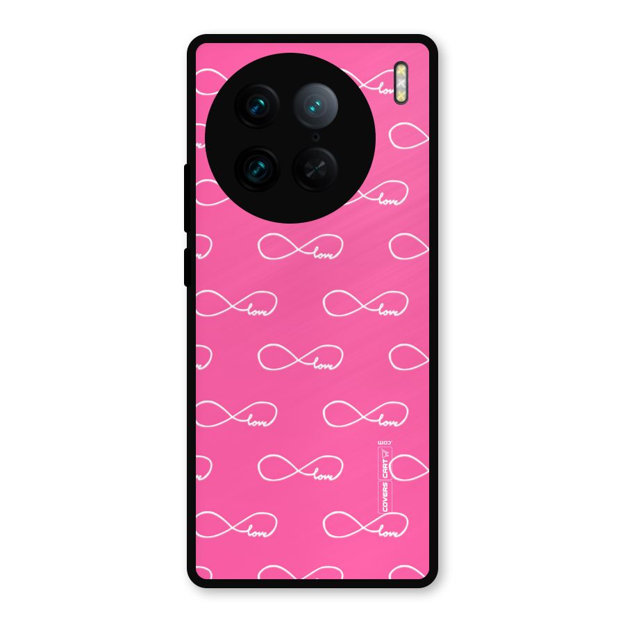 Infinity Love Metal Back Case for Vivo X90 Pro