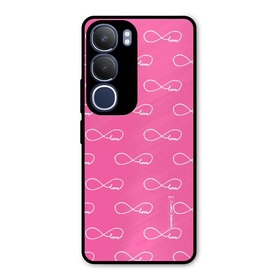 Infinity Love Metal Back Case for Vivo Y29