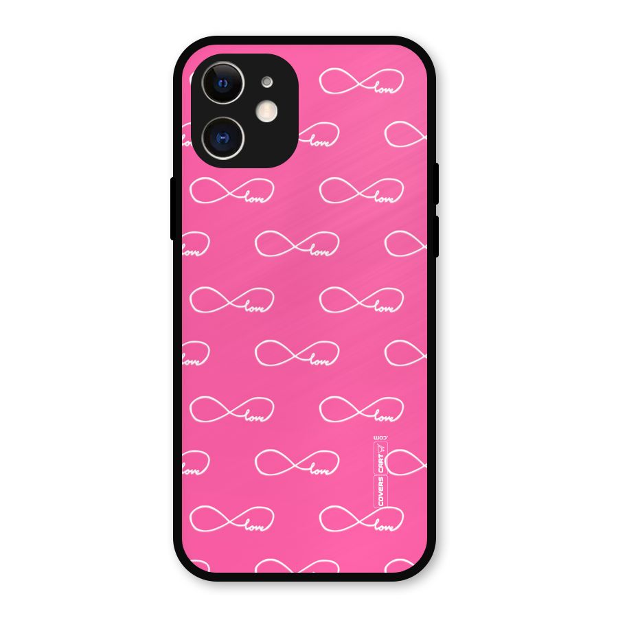 Infinity Love Metal Back Case for iPhone 12
