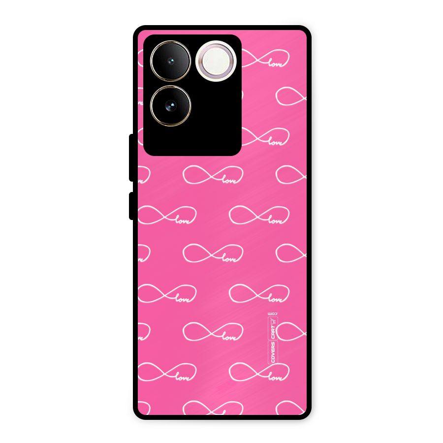 Infinity Love Metal Back Case for iQOO Z7 Pro