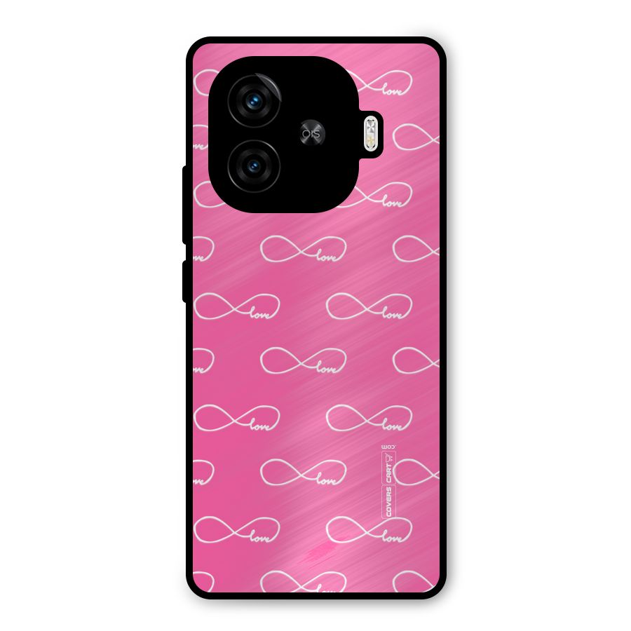 Infinity Love Metal Back Case for iQOO Z9 Turbo