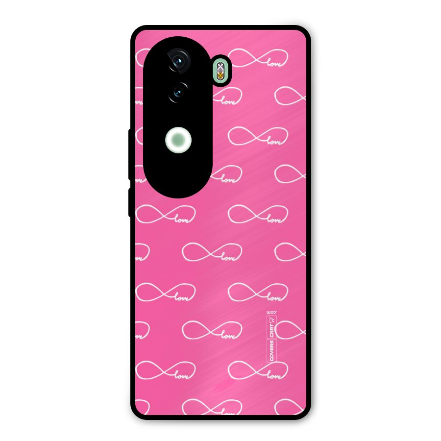 Infinity Love Metal Back Case for iQOO Z9s