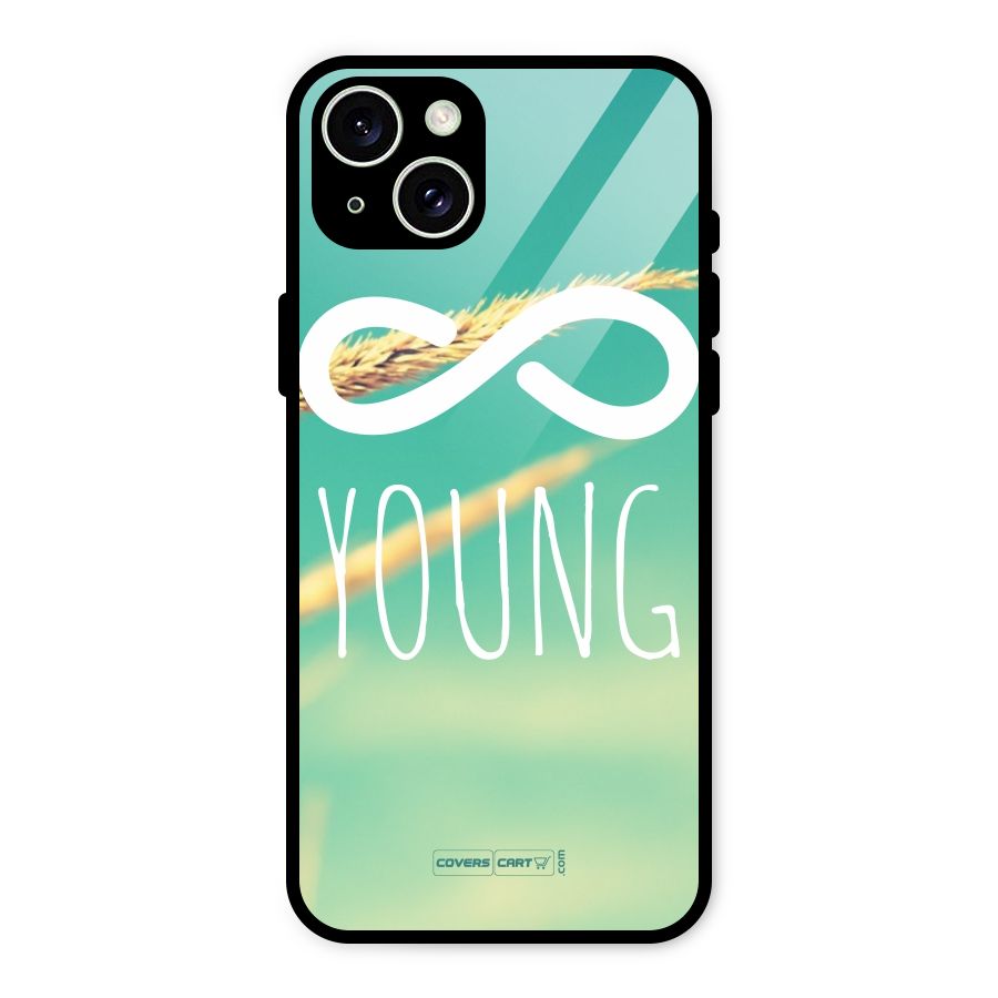 Infinity Young Glass Back Case for iPhone 15 Plus