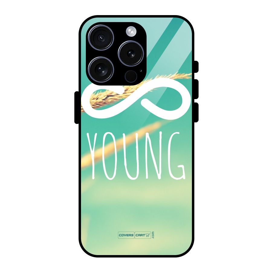 Infinity Young Glass Back Case for iPhone 15 Pro