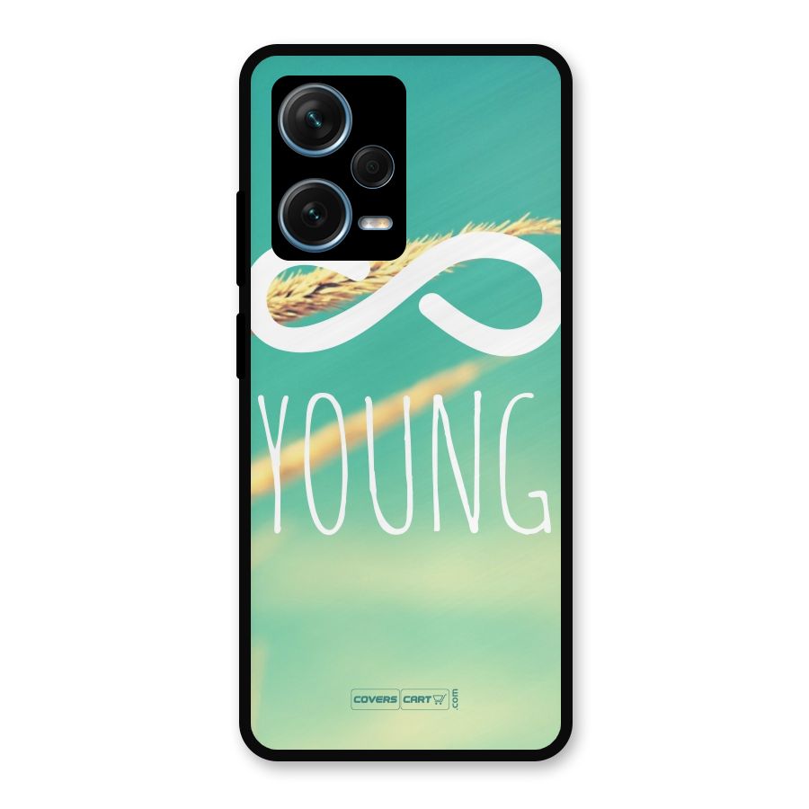 Infinity Young Metal Back Case for Redmi Note 12 Pro Plus 5G