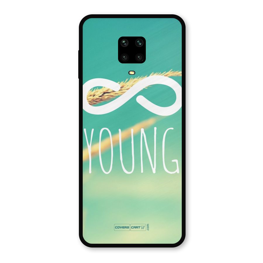 Infinity Young Metal Back Case for Redmi Note 9 Pro