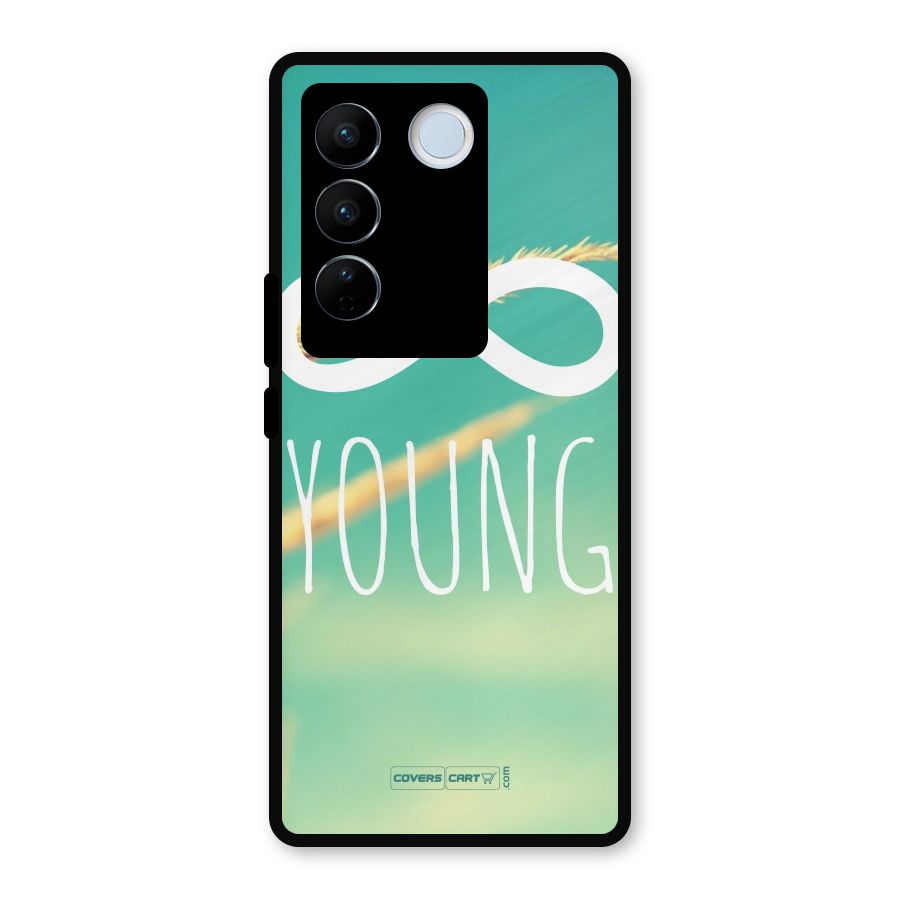 Infinity Young Metal Back Case for Vivo V27 Pro