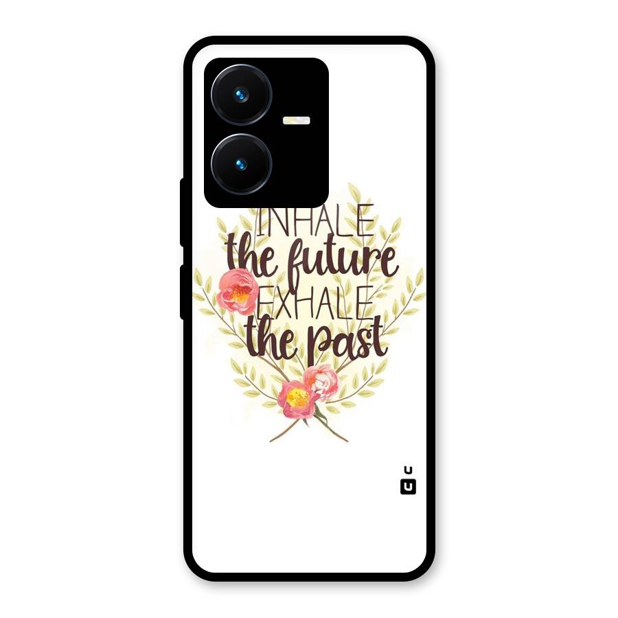 Inhale Future Glass Back Case for Vivo Y22s