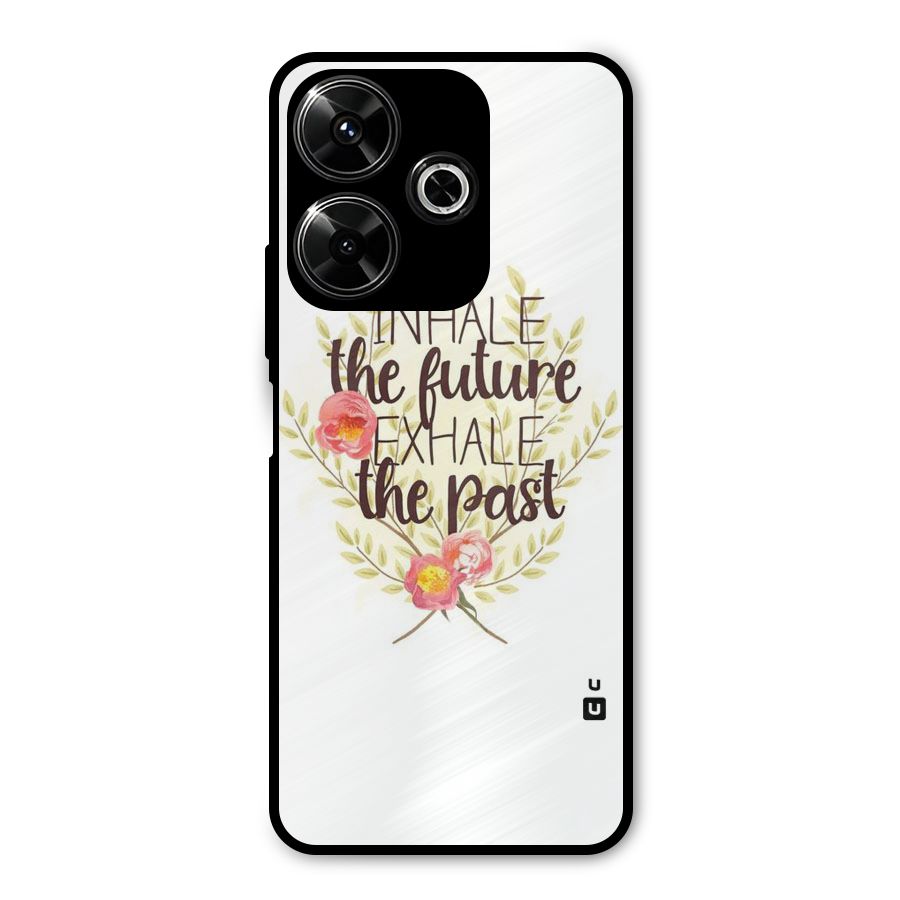 Inhale Future Metal Back Case for Poco M6 Plus