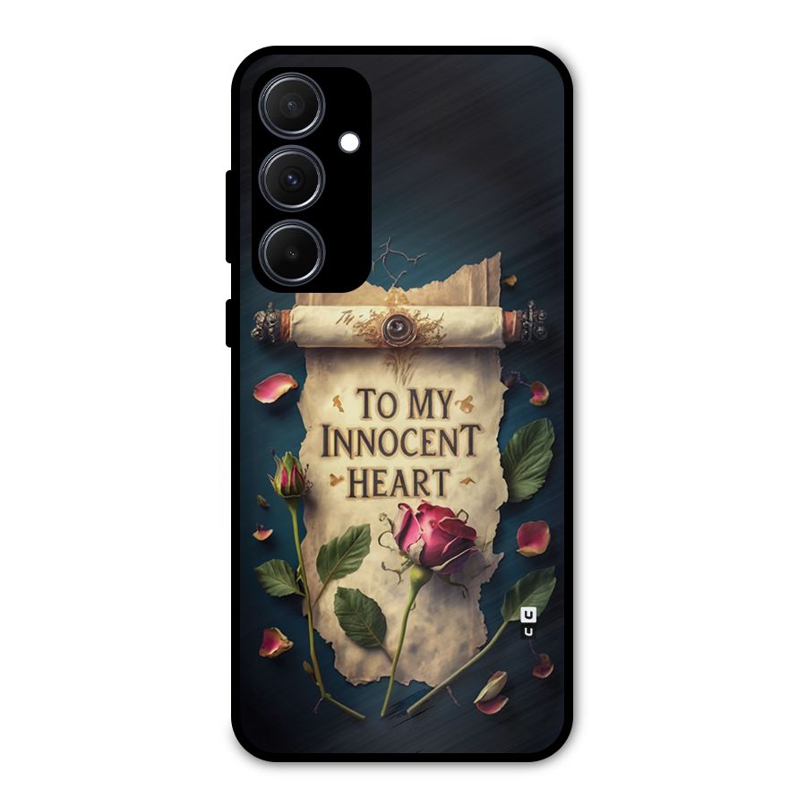 Innocence Of Heart Metal Back Case for Galaxy A35