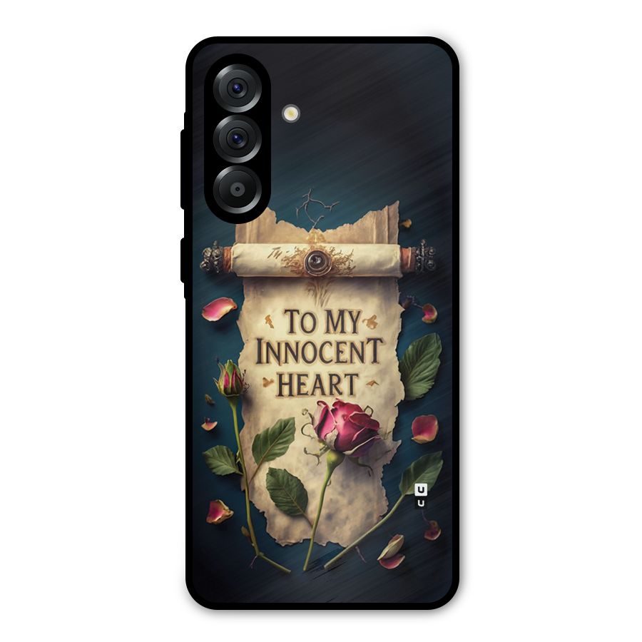 Innocence Of Heart Metal Back Case for Galaxy A56