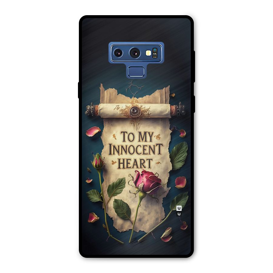 Innocence Of Heart Metal Back Case for Galaxy Note 9