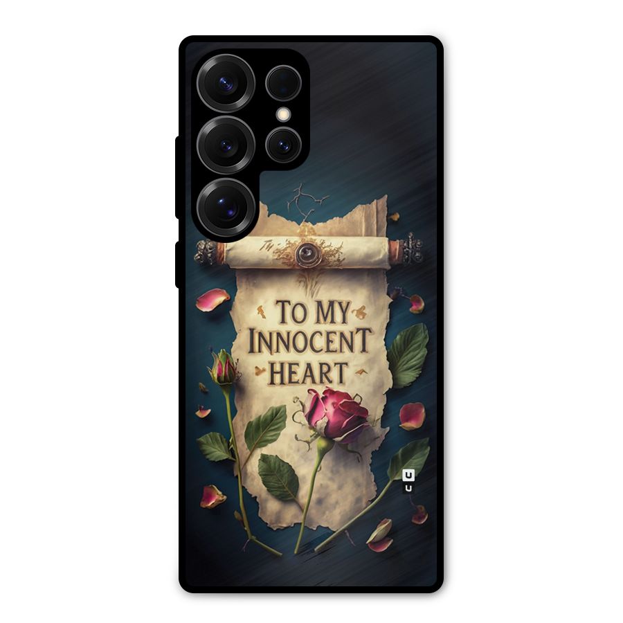 Innocence Of Heart Metal Back Case for Galaxy S25 Ultra