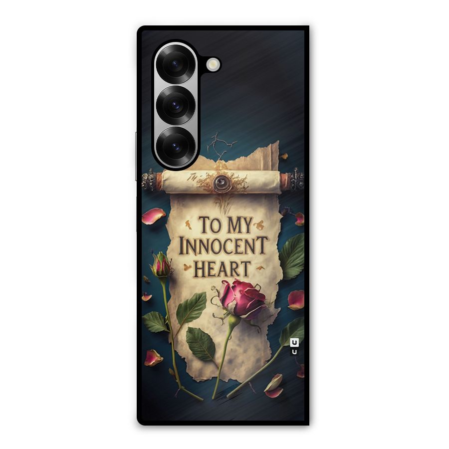 Innocence Of Heart Metal Back Case for Galaxy Z Fold6