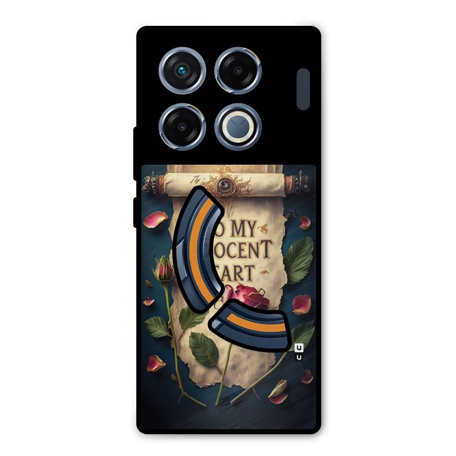 Innocence Of Heart Metal Back Case for Infinix GT 20 Pro