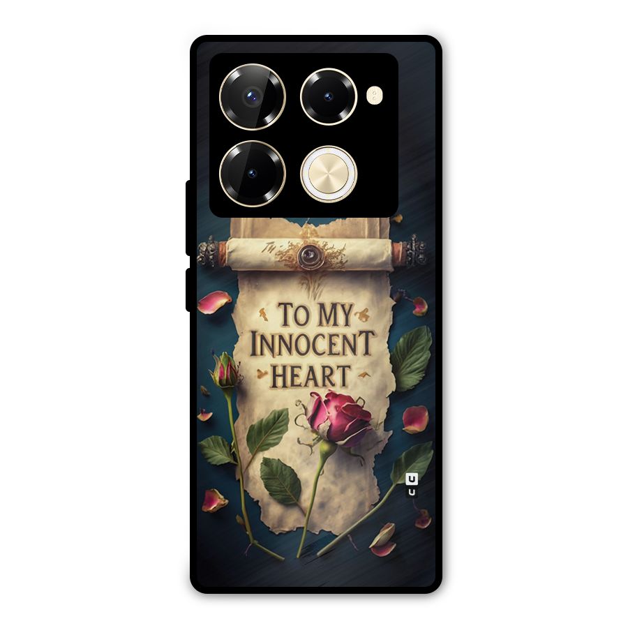 Innocence Of Heart Metal Back Case for Infinix Note 40 Pro Plus