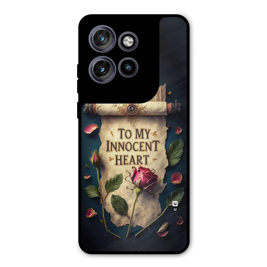 Innocence Of Heart Metal Back Case for Motorola Edge 50 Neo