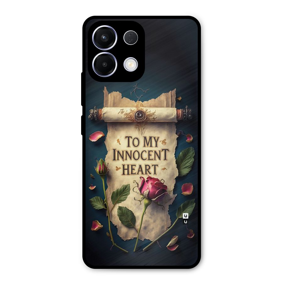 Innocence Of Heart Metal Back Case for Oppo K13