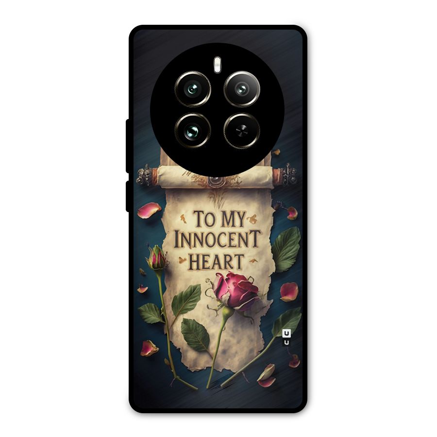 Innocence Of Heart Metal Back Case for Realme 12 Pro