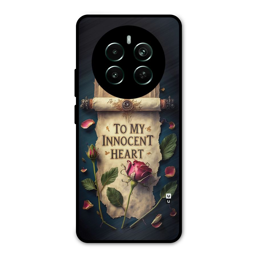 Innocence Of Heart Metal Back Case for Realme 12 Pro Plus