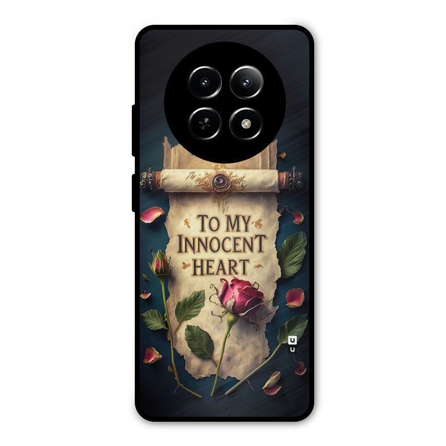 Innocence Of Heart Metal Back Case for Realme Narzo 70x 5G