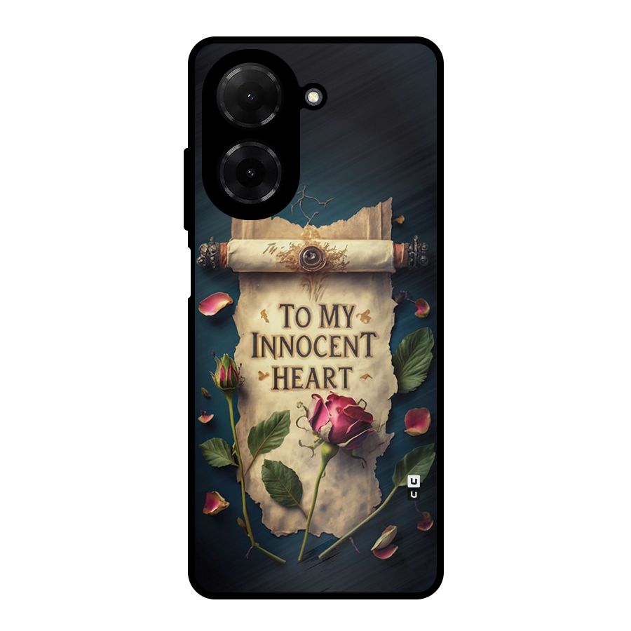 Innocence Of Heart Metal Back Case for Redmi A5 4G