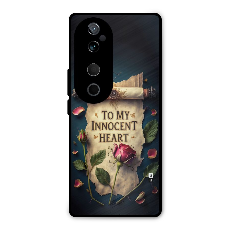 Innocence Of Heart Metal Back Case for Vivo T3 Ultra