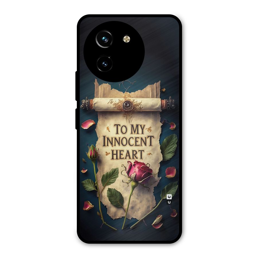 Innocence Of Heart Metal Back Case for Vivo T3x