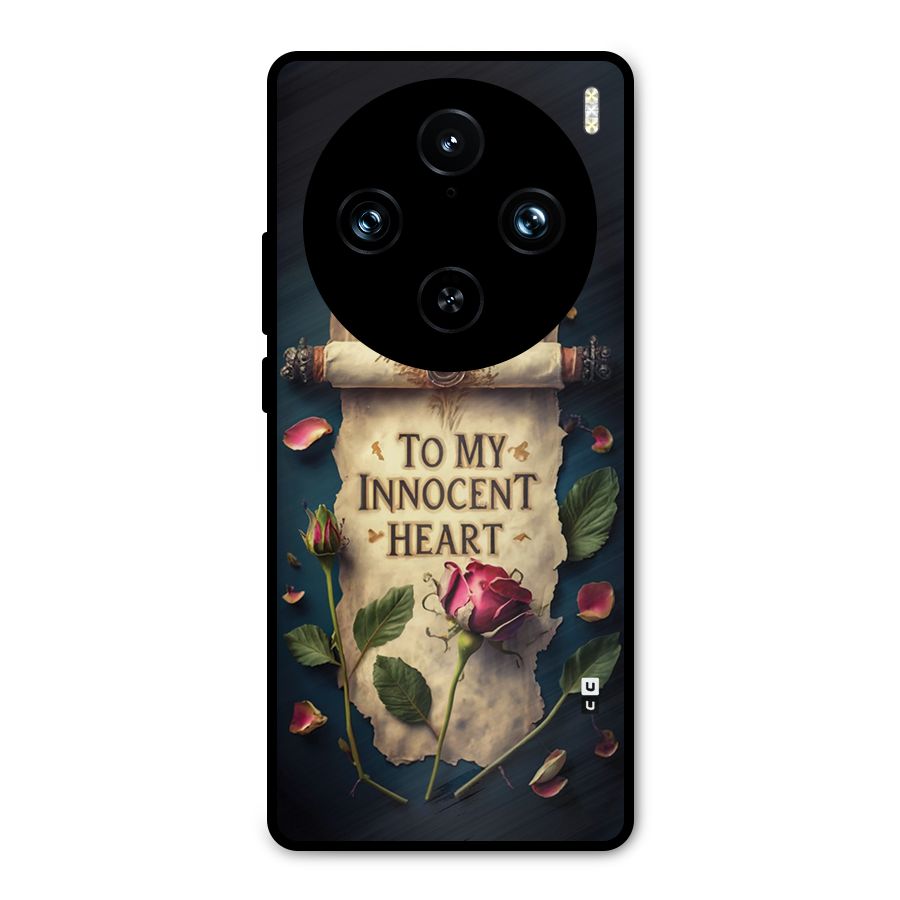 Innocence Of Heart Metal Back Case for Vivo X100 Pro