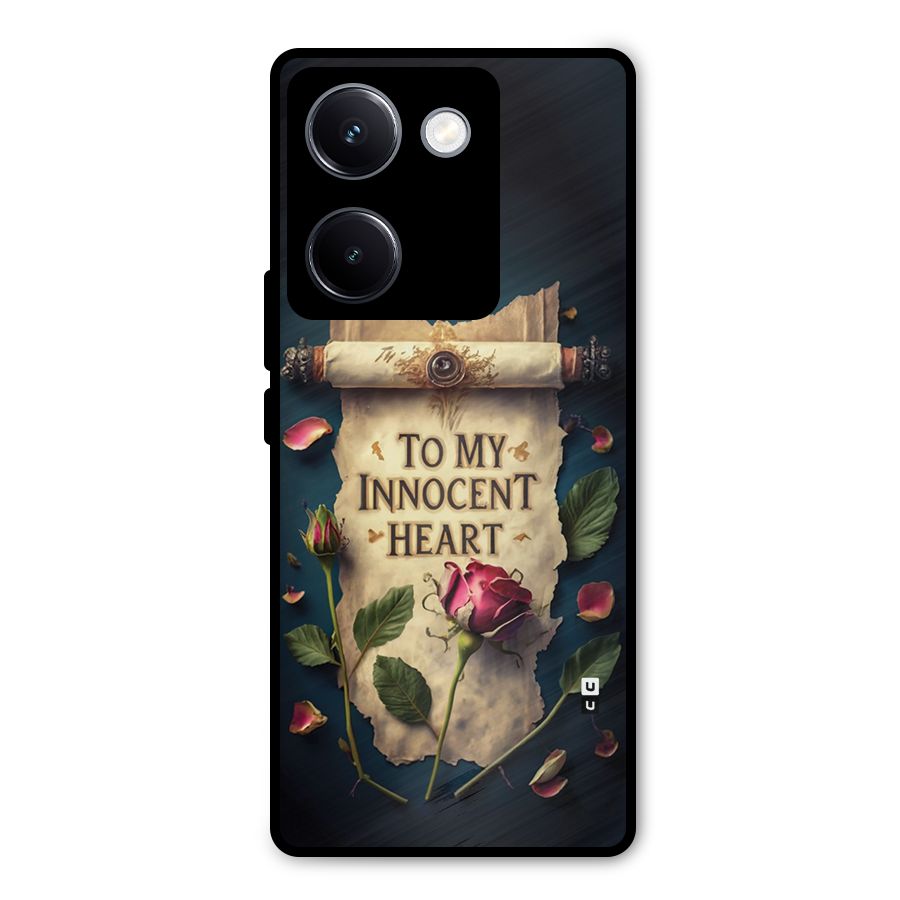 Innocence Of Heart Metal Back Case for Vivo Y300 Plus