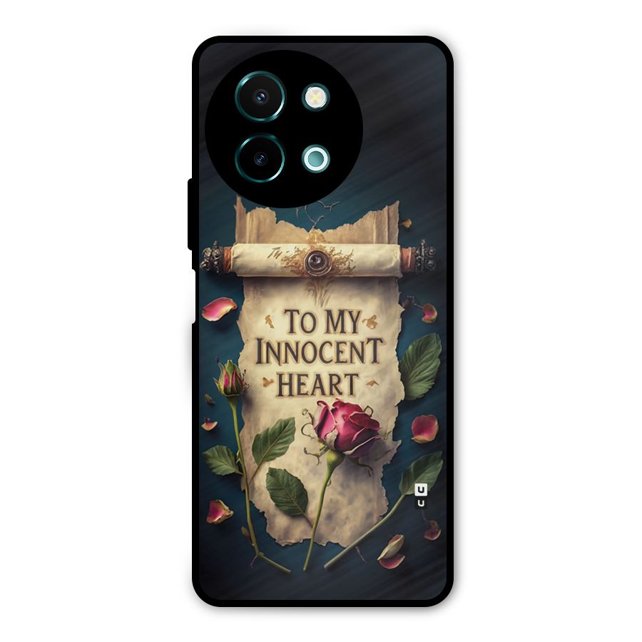 Innocence Of Heart Metal Back Case for Vivo Y58