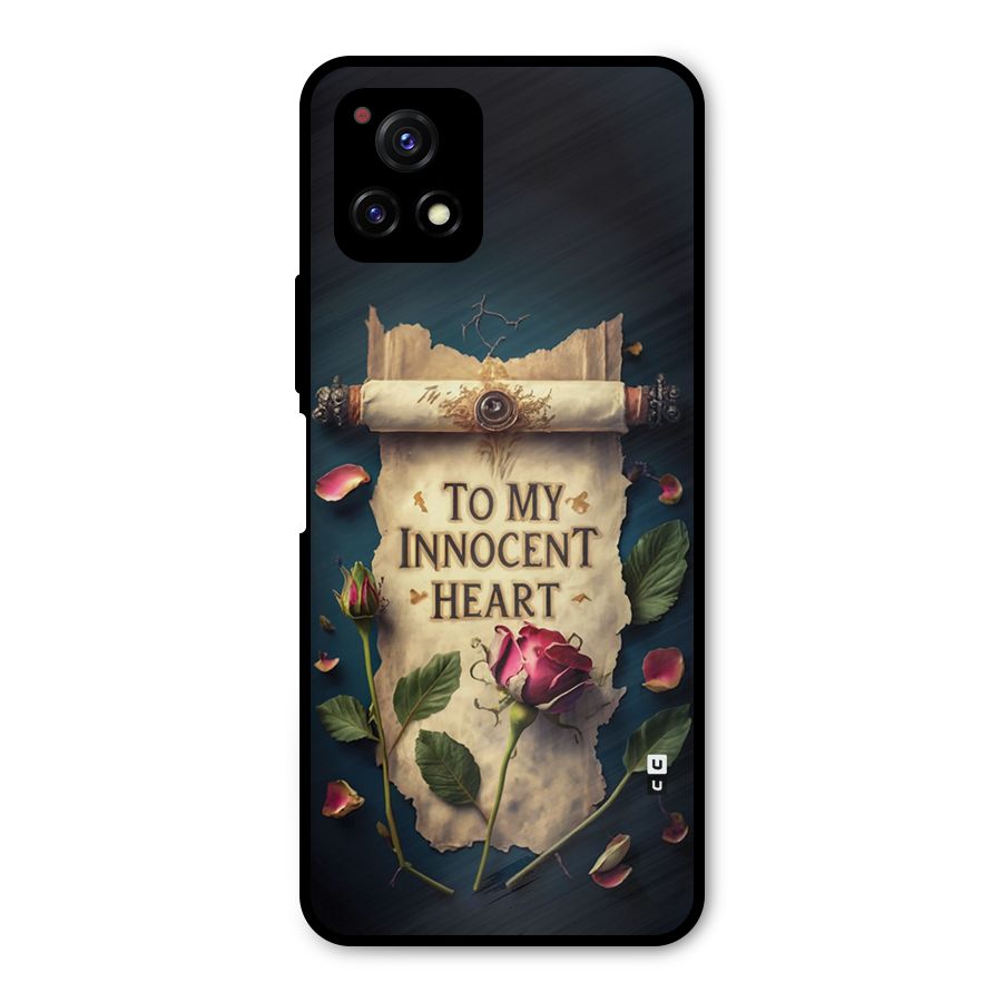 Innocence Of Heart Metal Back Case for Vivo Y72 5G