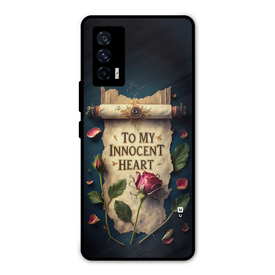 Innocence Of Heart Metal Back Case for iQOO 7 5G