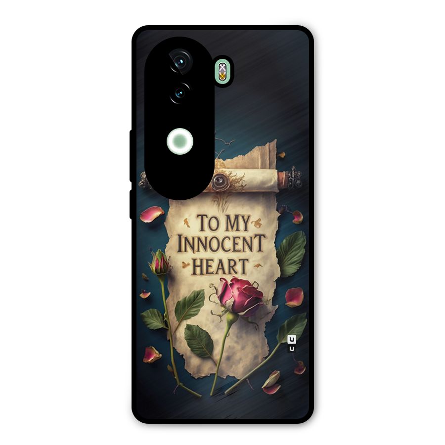 Innocence Of Heart Metal Back Case for iQOO Z9s