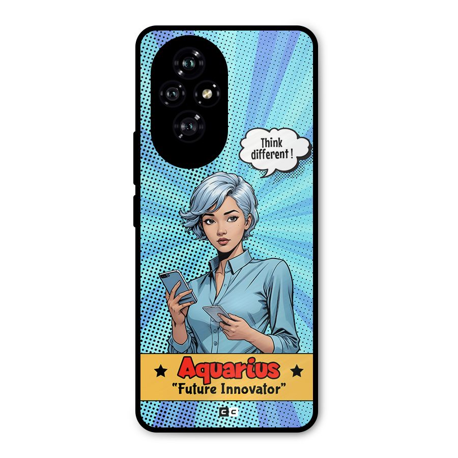 Innovative Aquarius Metal Back Case for Honor 200