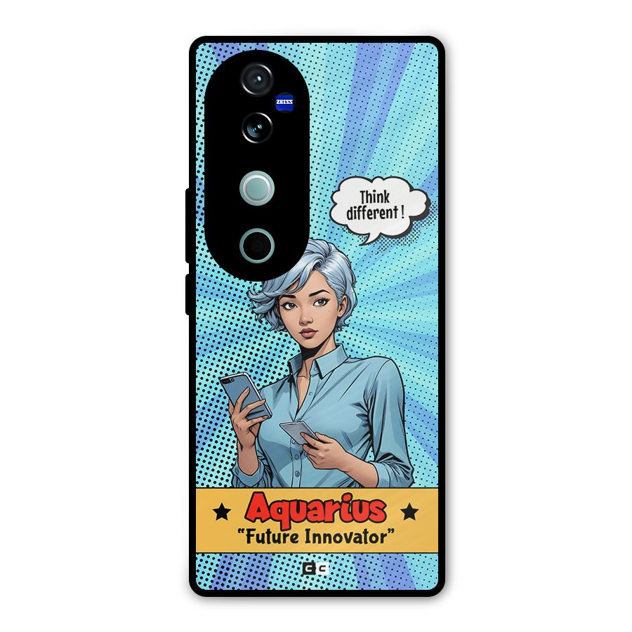 Innovative Aquarius Metal Back Case for Vivo V40