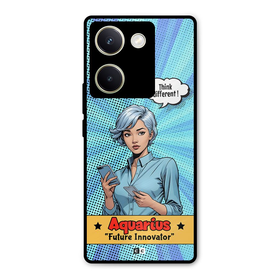 Innovative Aquarius Metal Back Case for Vivo Y200 Pro