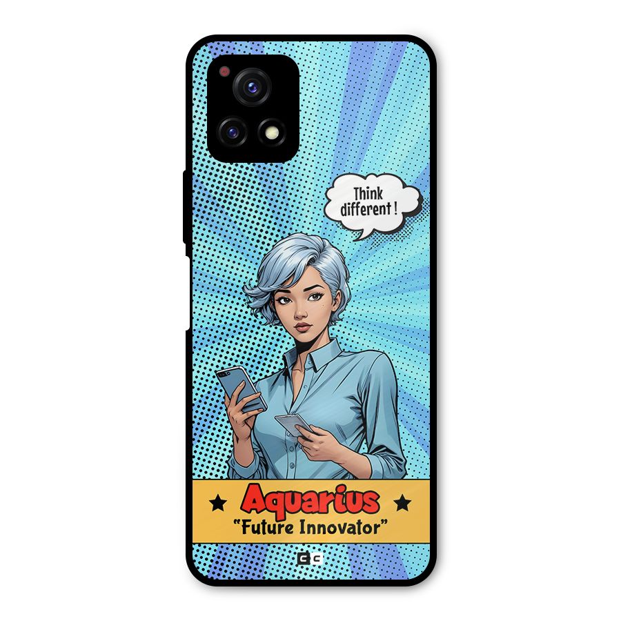 Innovative Aquarius Metal Back Case for Vivo Y72 5G