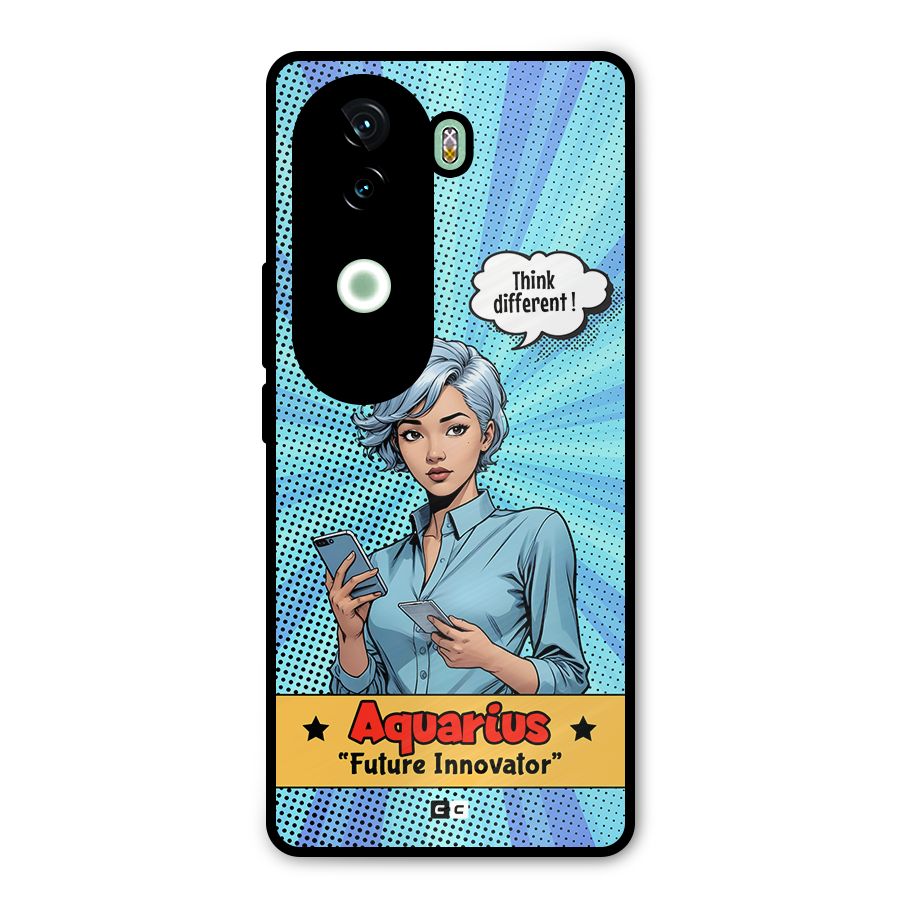 Innovative Aquarius Metal Back Case for iQOO Z9s