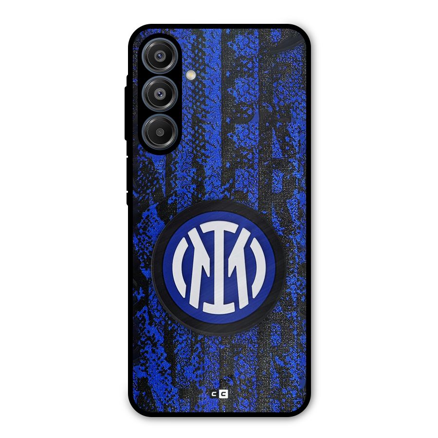 Inter Milan Texture Metal Back Case for Galaxy A16 5G