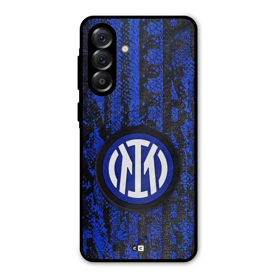 Inter Milan Texture Metal Back Case for Galaxy A36