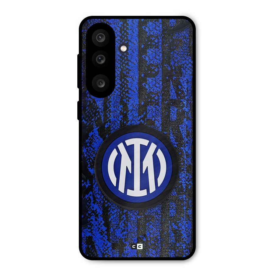 Inter Milan Texture Metal Back Case for Galaxy F56