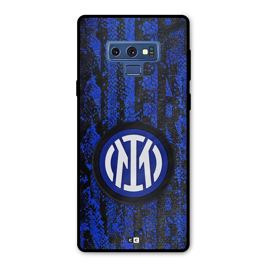 Inter Milan Texture Metal Back Case for Galaxy Note 9