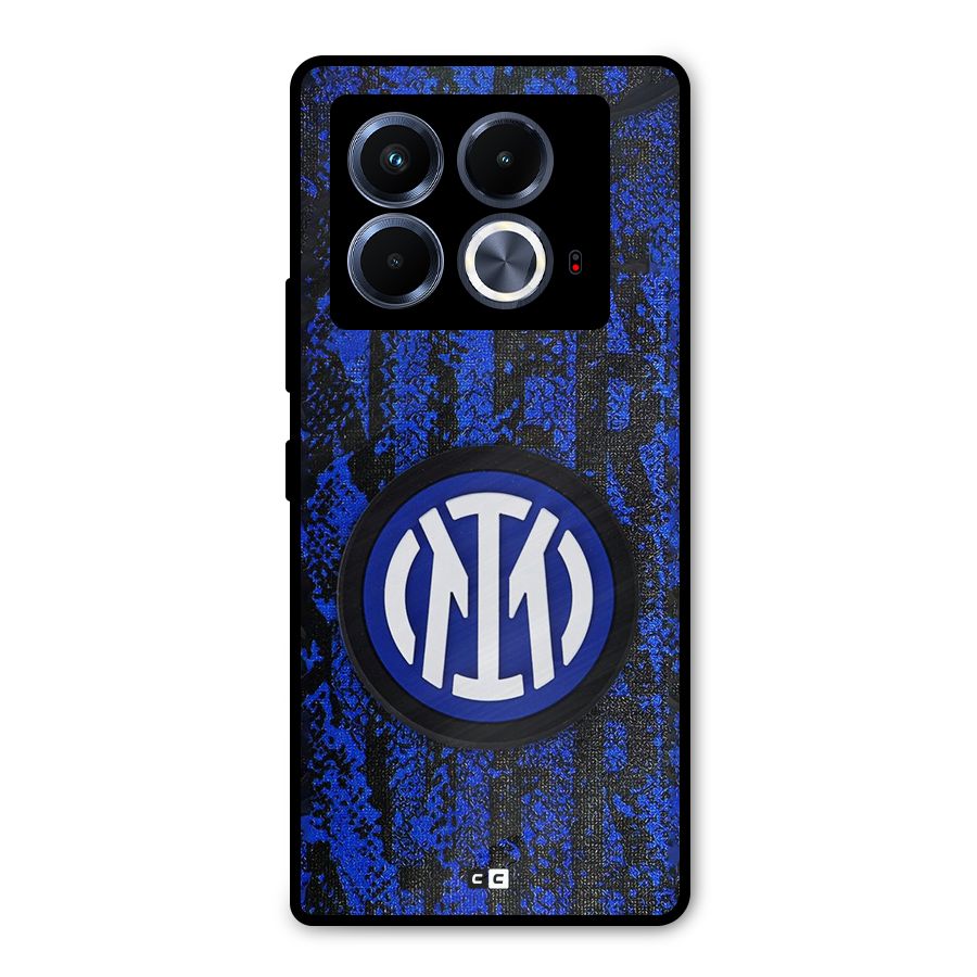 Inter Milan Texture Metal Back Case for Infinix Note 40 5G