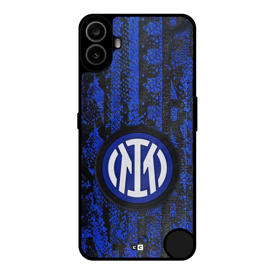 Inter Milan Texture Metal Back Case for Nothing CMF Phone 1