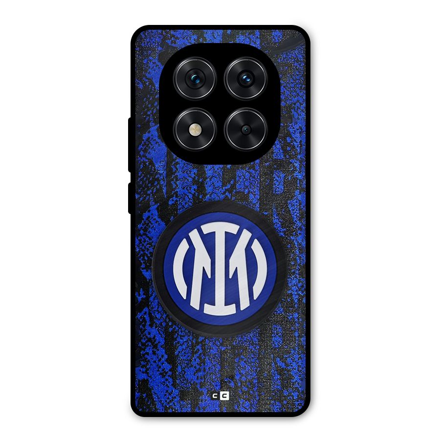 Inter Milan Texture Metal Back Case for Poco X7